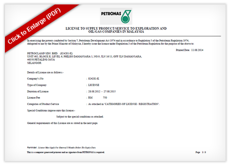 Petronas License